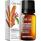 Gya Labs Australian Sandalwood Oil for Skin Hair - 100% Natural Australian Sandalwood Essential Oil for Diffuser & Aromathera