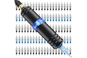 Romlon Tattoo Machine Kit - Rotary Tattoo Pen Kit Professional Rotary Tattoo Pen Machine with 100Pcs Tattoo Cartridge Needles Supplies for Beginner and Tattoo Artist…
