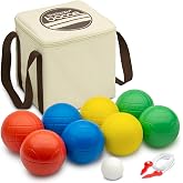 GoSports 90 mm Bocce Ball Sets - Outdoor Lawn Game - Composite or Resin