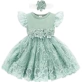 Toddler Girls Summer Tulle Dress with Ruffles Sleeveless Casual Floral Baby Dress