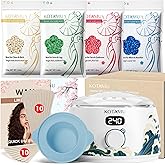 KOTAMU Waxing Kit for Women & Men, Wax Warmer for Hair Removal, Digital Wax Kit with Silicone PotοΌIdeal for Face Eyebrow Arm Legs Armpit &Sensitive Skin, Wavi Waxing Machine for Home Salon Use