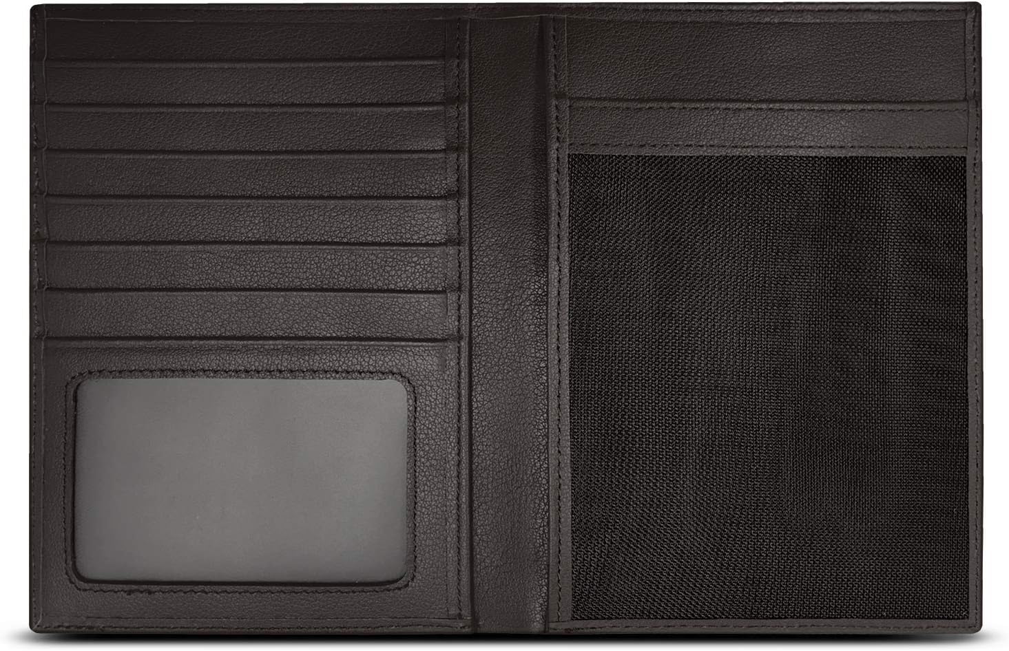  | RFID Blocking Leather Passport Holder For Men and Women - Black | Passport Wallets