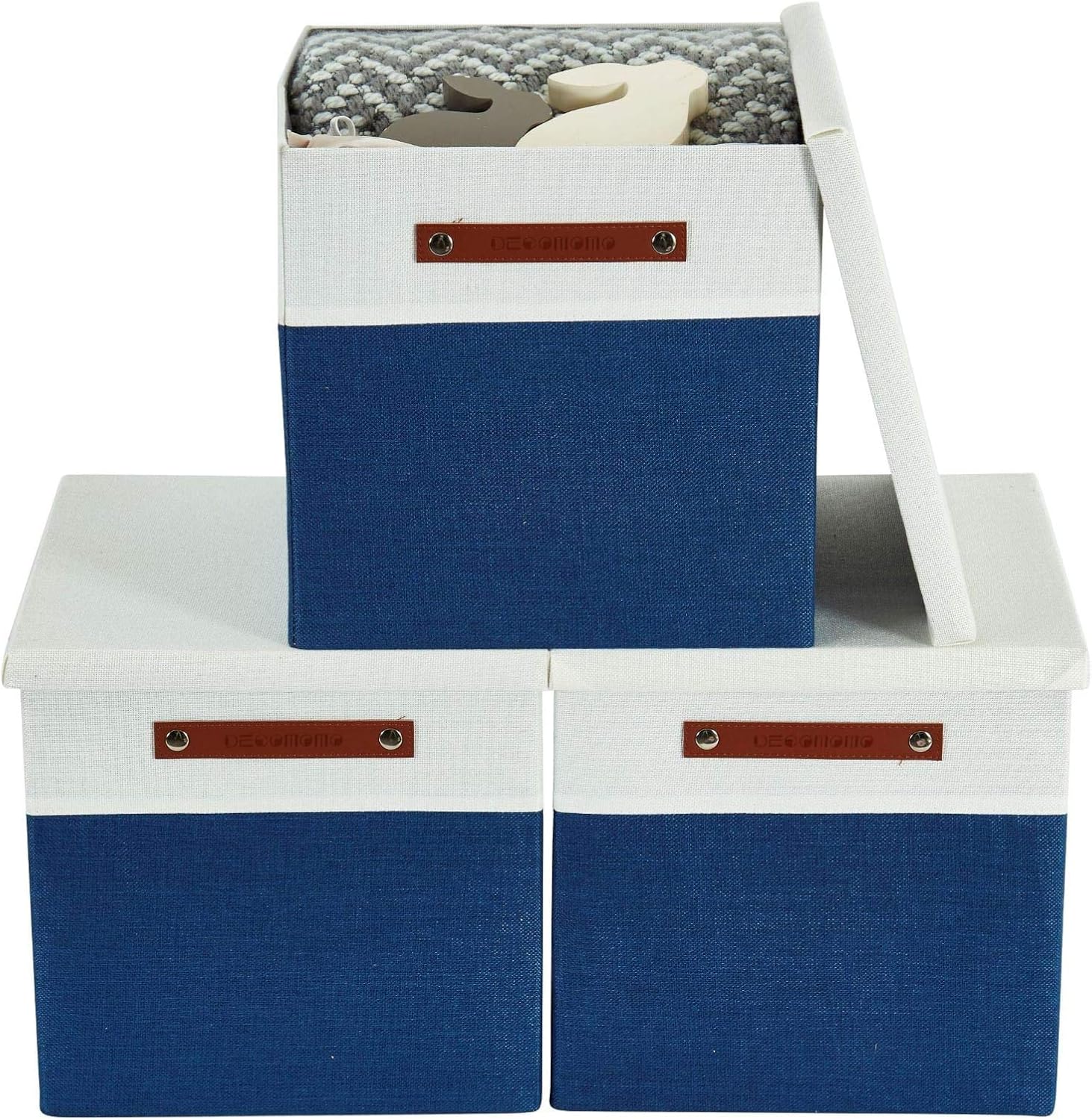 Foldable Storage Bin Collapsible Sturdy Cationic