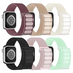 6 Pack Sport Nylon Loop Band Compatible with Apple