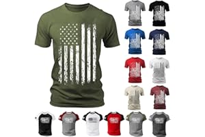 Daoucixia Patriotic Shirts for Men Big and Tall 1776 Funny 4th of July Shirt Crew Neck Short Sleeve T-Shirts Graphic Tees