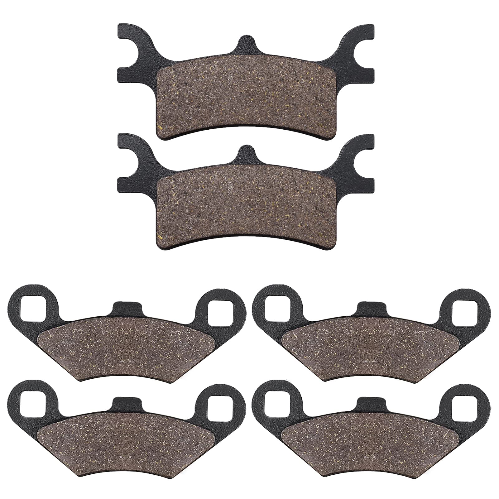 Cyleto Front and Rear Brake Pads for POLARIS 800 Sportsman EFI 2005 2006 2008 2009 2010 2011 2012 Sportsman 800(EFI Intl/HO) 2007-2011