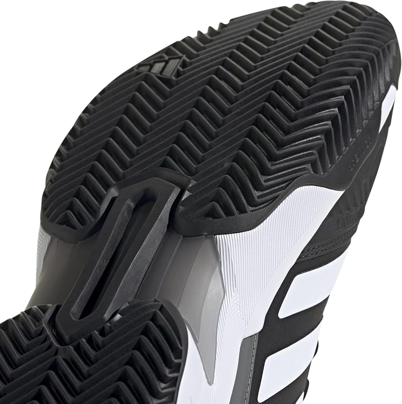 Ténis masculinos Courtjam Control 3 em terra batida, Core Black/Cloud White/Grey Four, 42 EU — foto 2 de 8