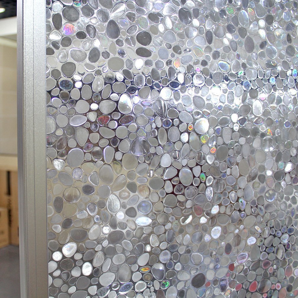 3d Reusable Static Embosed Decorative Window Vinyl Film 2m X 90cm