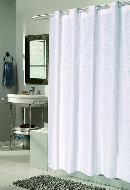 Shower Curtains Ez On No Hooks Needed 70 By 84 Fabric Shower