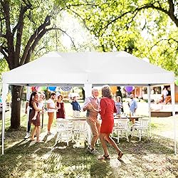 TOOLUCK 10x20 Pop Up Canopy Tent Waterproof Outdoor
