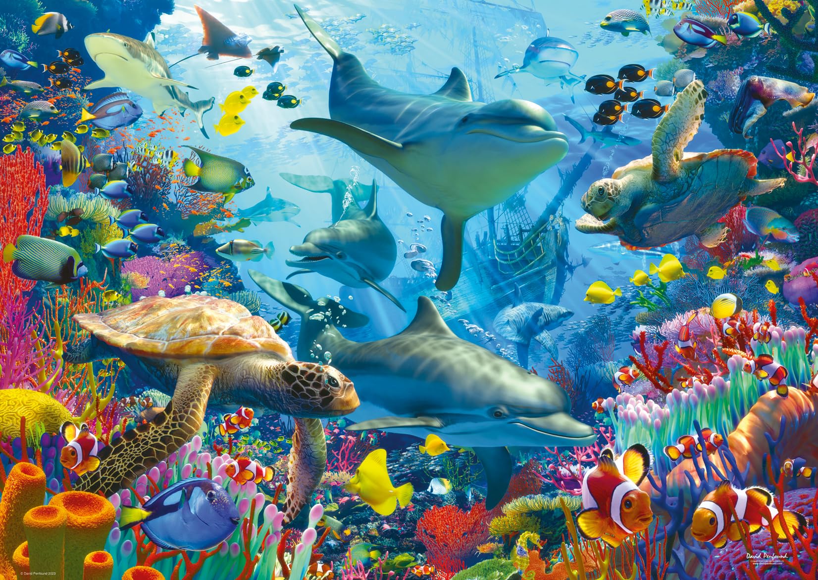 Ravensburger Coral Reef Retreat 1000 Piece Jigsaw Puzzles for Adults and Kids Age 12 Years Up — image 1