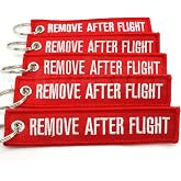 Rotary13B1 Remove After Flight Keychain - Red - 5pcs