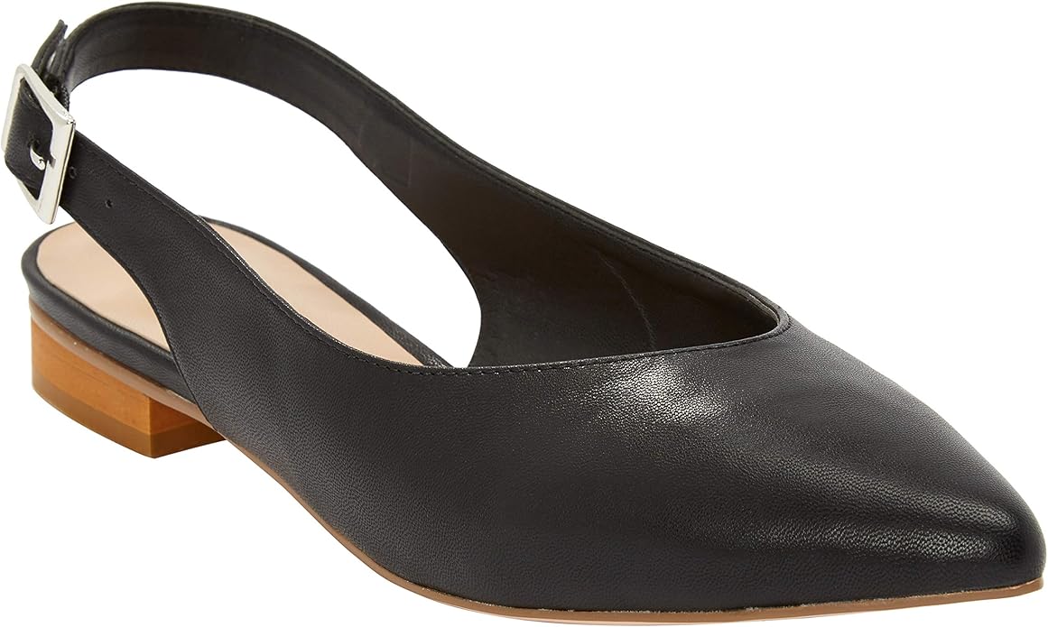 wide fit silver slingback shoes