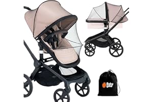 Baby Uma Baby Mosquito Net for Stroller - Universal Stroller Mosquito Net Cover, Breathable & Tear-Resistant 3D Mesh Insect Netting with Zip-up Window (+ Travel Bag)