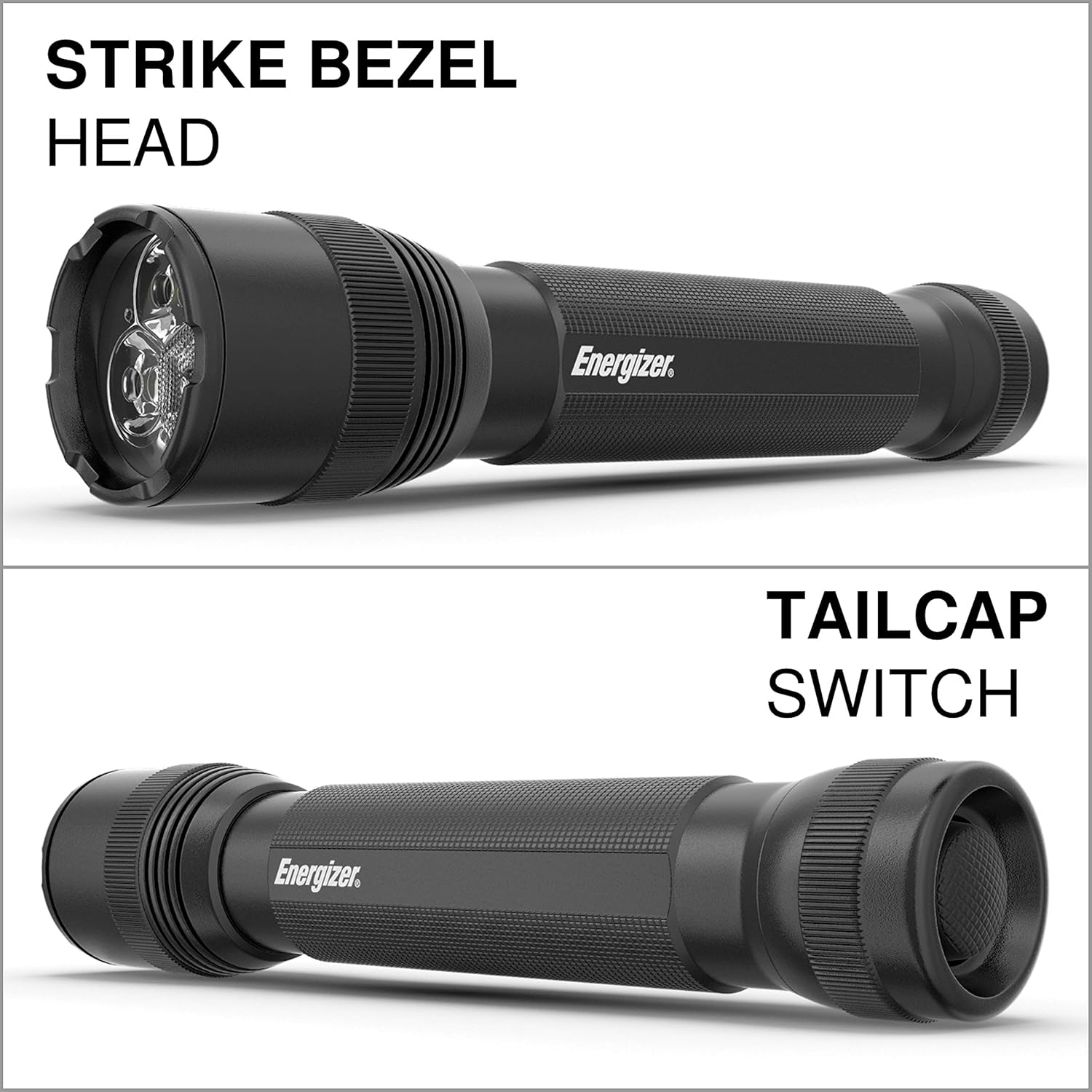 Energizer LED Tactical Flashlight, Super Bright High Lumens, Use for Hurricane Supplies, Survival Kit, Camping Accessories, Ultra-Durable and Water Resistant LED Flashlights, Black, 12.48: Sports & Outdoors