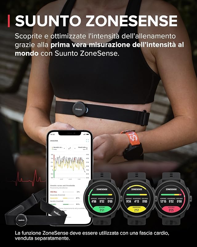 Race S Orologio Sportivo Donne Uomo, GPS Running Activity Tracker, Bi-Band GNSS, Offline Map, AMOLED Touch Schermo, Smartwatch Cardiofrequenzimetro Altimetro, 95+ Sports, Autonomia 13 Giorni
