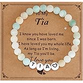 Kivosliviz Tia Jewelry for Women from Niece Nephew Best Aunt Birthday Mothers Day Gift for Tia