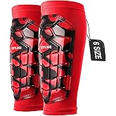 Soccer Shin Guards Kids Youth, Ski Shin Guard Sleeves for Boys Girls Adults Men Women, Protective Soccer Equipment for 2-18 Years Old Boys Girls, High Impact Resistant Breathable Comfortable