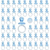 50 Pieces 2.75 Inch Baby Pacifier Baby Shower Plastic Pacifier for Baby Shower Pacifier, Baby Shower Gender Show Party Decoration DIY Baby Shower Birthday Party Gift (Blue)