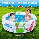 Marvellous Inflatable Paddling Pool 60cm 3 Ring Portable Baby Outdoor Indoor view 2