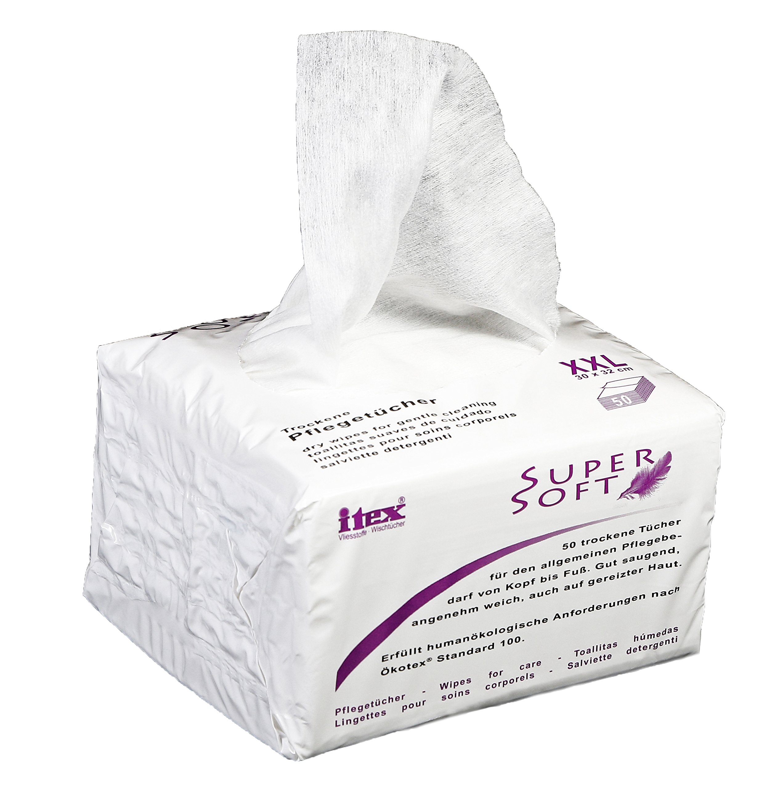 itex Supersoft 900 Soap Baby Wipes Dry Viscose & PE Super Soft