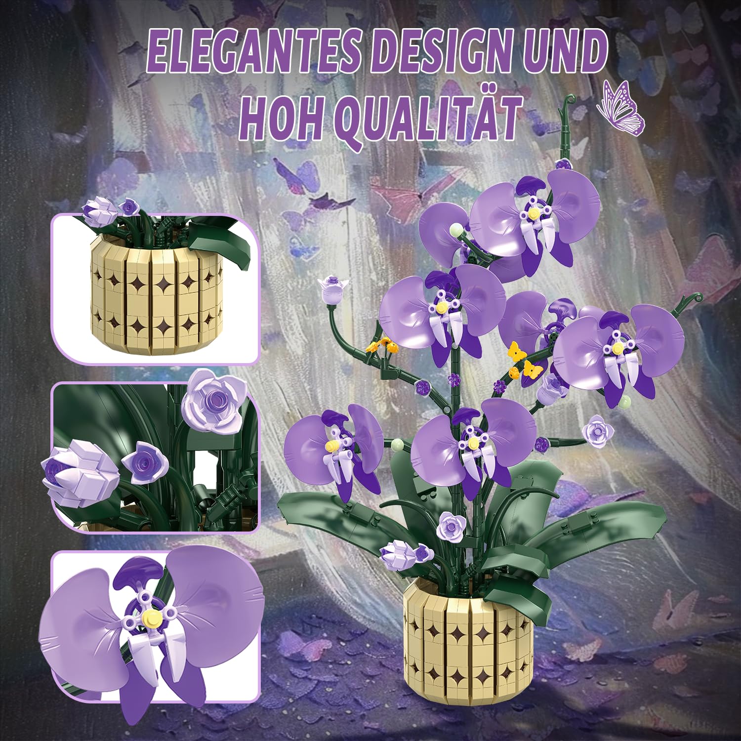 Klemmbausteine Blumen Orchidee Bausteine Pflanzen Orchideen Blumen 2