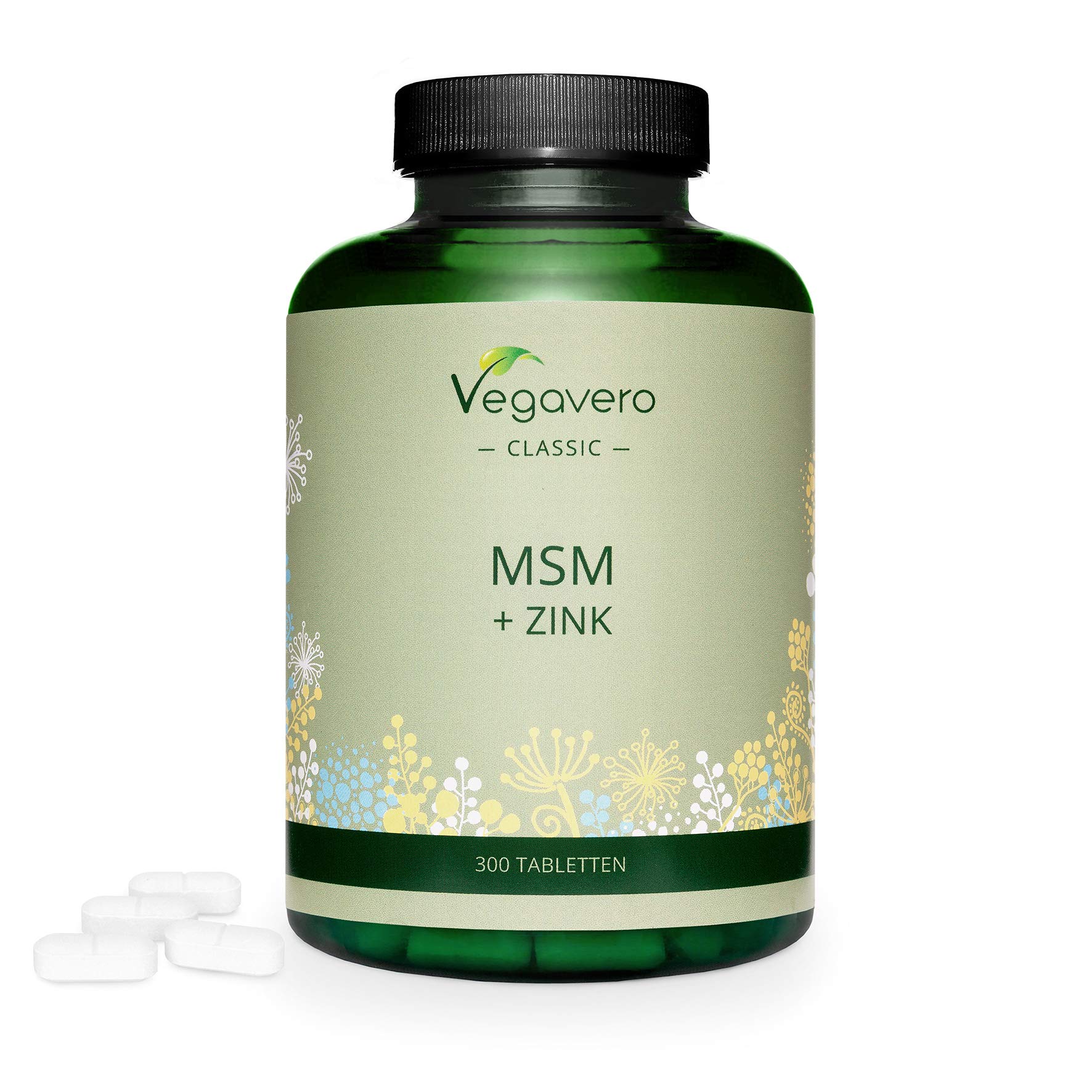 Msm Zinc Vegavero 300 Tablets 1000 Mg Per Tablet 99 9 Pure Msm Hair Skin Nails 100 Vegan Lab Tested Buy Online In Faroe Islands At Faroe Desertcart Com Productid