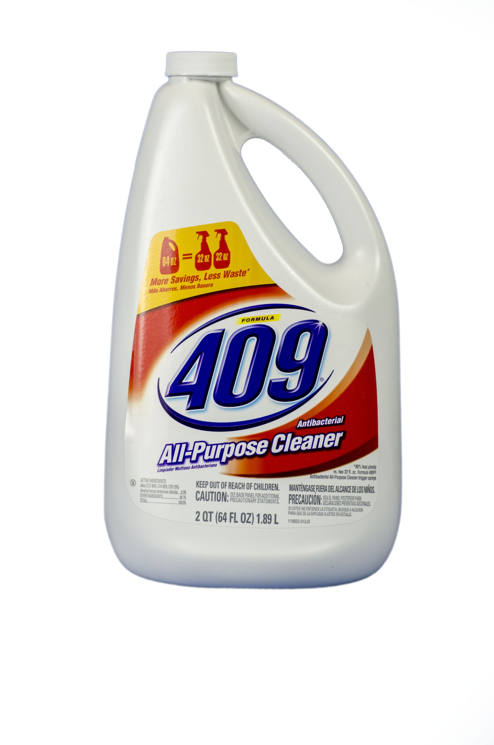 Photo 1 of Clorox 00636 Formula 409 Antibacterial Kitchen All Purpose Cleaner Disinfectant, Regular, 64 Oz Refill