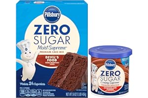 Pillsbury Moist Supreme Sugar Free Devil's Food Cake Mix, 16 Oz. And Pillsbury Creamy Sugar Free Frosting Chocolate Fudge, 16 Oz5