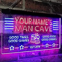 ADVPRO Personalized Name Custom Man Cave Home Bar