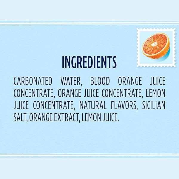 SANPELLEGRINO CIAO BLOOD ORANGE SPARKLING WATER, LOW-CALORIE ITALIAN SPARKLING WATER WITH REAL FRUIT JUICES, 0G ADDED SUGAR, 6-PACK