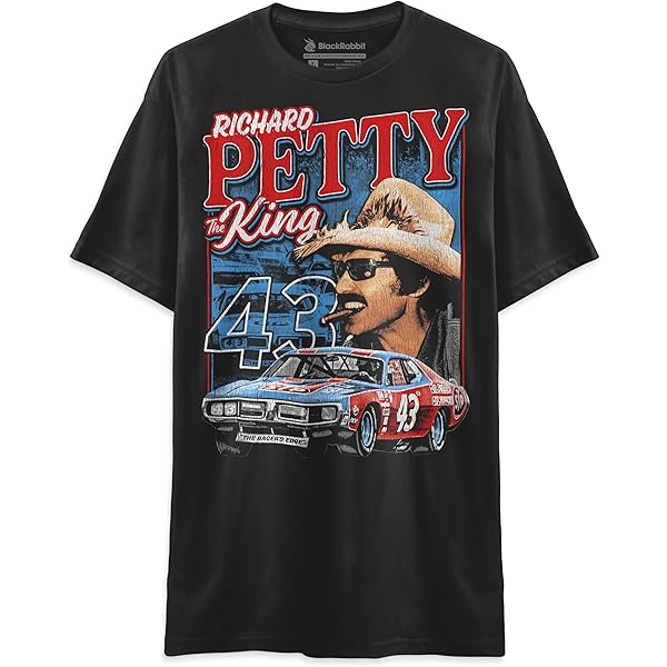 Richard Petty #43 NASCAR 7X Champ Two-Sided T-Shirt - Official NASCAR Merchandise