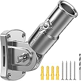 Geek Cheers Flag Pole Holder Adjustable, Ultra Heavy Duty 304 Stainless Steel Flag Pole Bracket for Outside House & Estate - 1" Inner Diameter Flag Mounting Bracket, Built to Last – Never Breaks