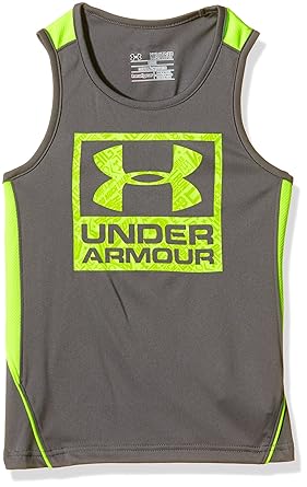 magliette under armour bambino grigio