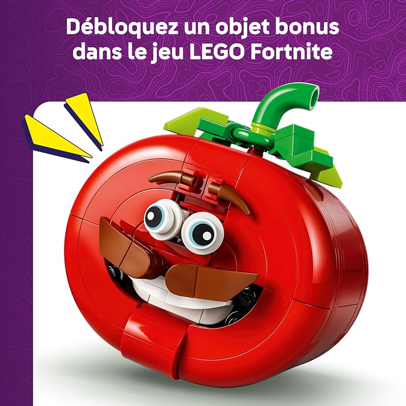 Fortnite Monsieur Tomate - Jouet de Construction - Figurine Interactive avec Restaurant - Décoration de Chambre d'enfant ou de Bureau - Cadeau Gaming pour Garçon, Fille dès 10 Ans ou Fan 77079 — photo 3 sur 8