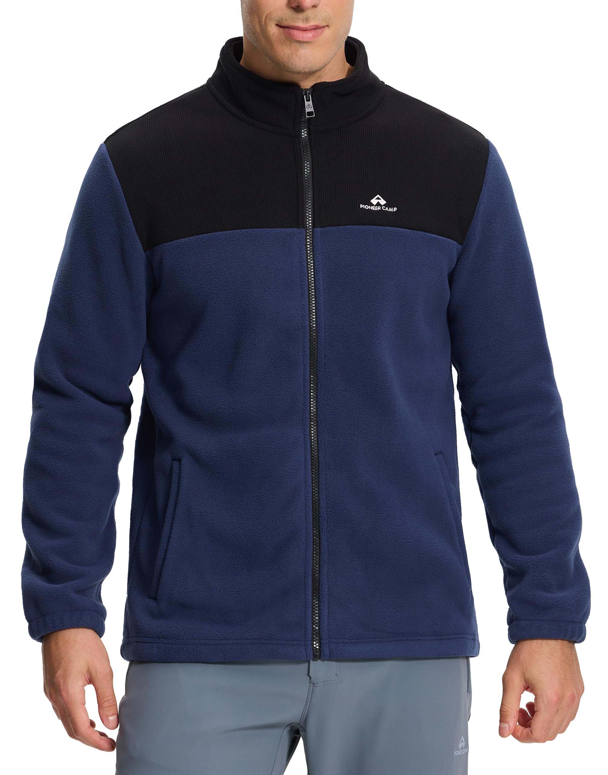 Pioneer Camp Herren Fleecejacke Dicke Warme Winterjacke, Atmungsaktiv & Komfortabel Full Zip Sweatjacke, Übergangsjacke Outdoor Wanderjacke 2
