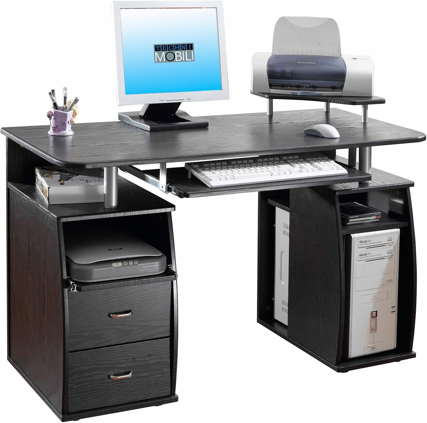 Amazon Com Techni Mobili Complete Computer Workstation Desk With
