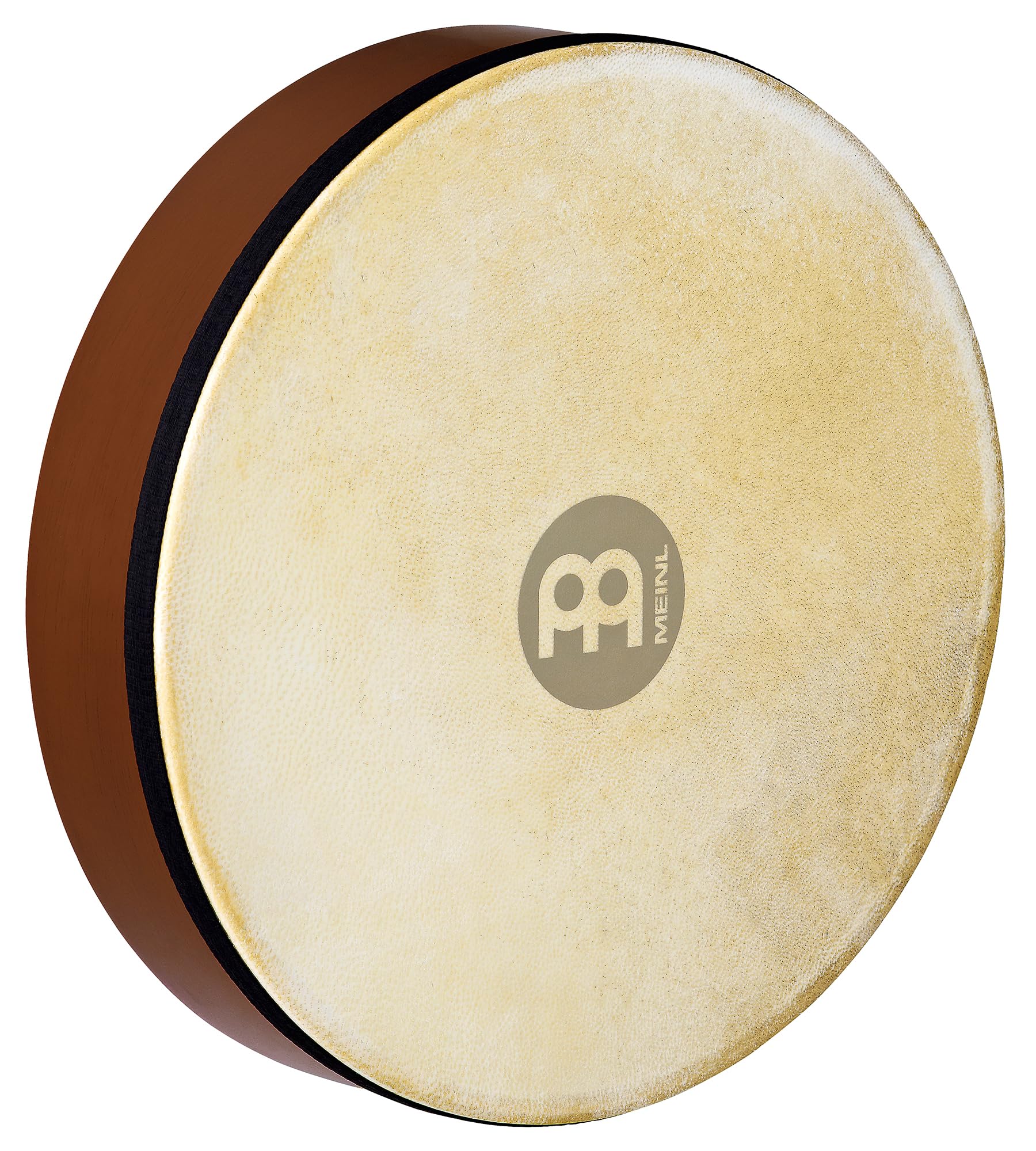 Meinl Percussion Hand Drum Instrument - Small Hand Drum with Goat Skin - Diameter 12 Inches - Siam Oak, Brown (HD12AB)