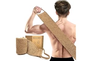 YOTDHUO Extra Rough Exfoliating Back Scrubber,Natural Body Exfoliator for Workers Athletes and Men.Hygienic Loofah for Long Durable Daily Deep Cleansing
