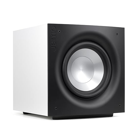 Jamo J-112 SUB Subwoofer, Farbe: hochglanz weiß