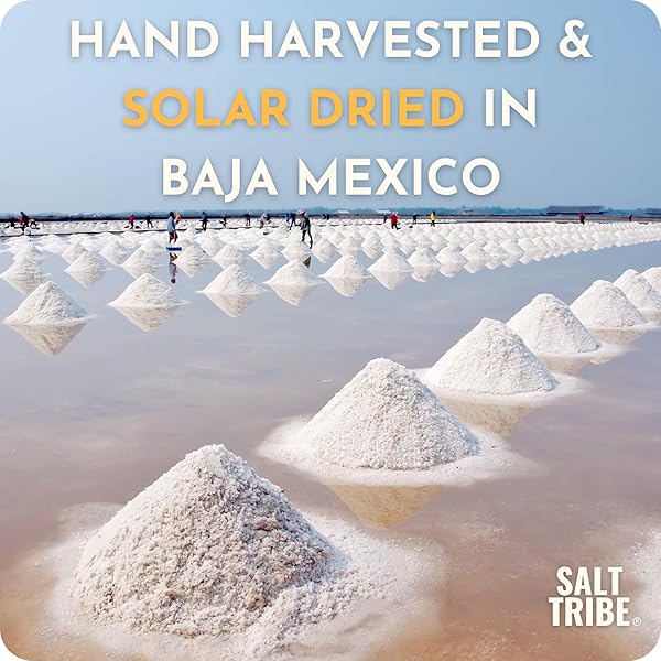 BAJA MINERAL SEA SALT FOR GRINDER REFILL | COARSE | 90+ TRACE MINERALS FOR HYDRATION SUPPORT | SAL ORGANICA | NATURAL GRAIN | LOW SODIUM ORGANIC & UNREFINED | SINGLE ORIGIN MEXICO | 15 OUNCE