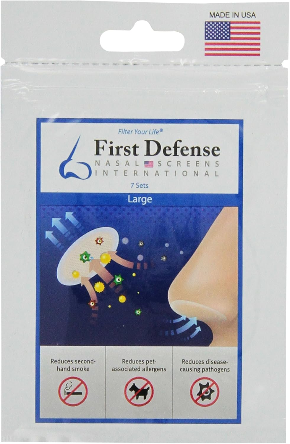 First Defense Nasal Screens, 7-Sets Per Pack