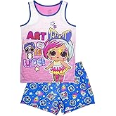 L.O.L. Surprise! Girls 2 Piece Pajama Set, Short Sleeve Shirt and Shorts Set, 100% Polyester