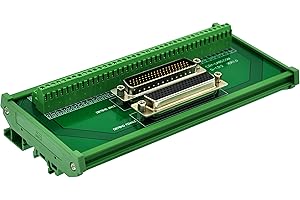CZH-LABS DIN Rail Mount DSUB DB78HD Male/Female Header Interface Module, D-SUB Breakout Board.