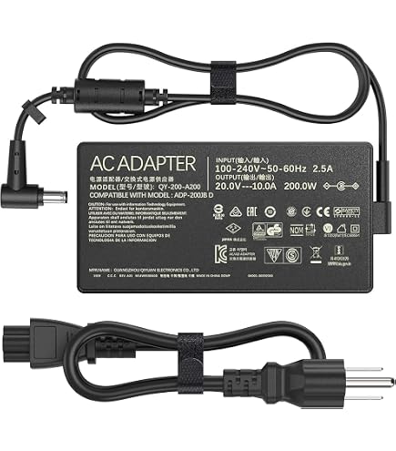Amazon.com: ADP-200JB D 20V 10A AC Adapter for ASUS TUF Dash F15