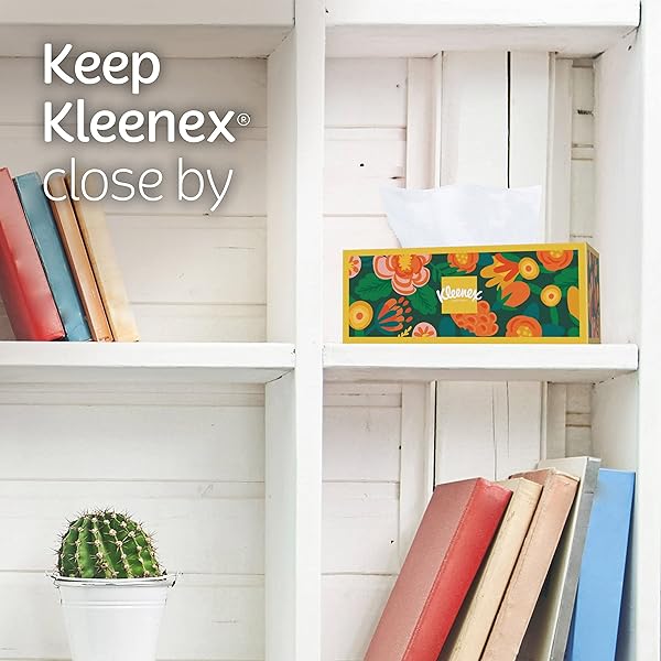 KLEENEX ULTRA SOFT FACIAL TISSUES, 1 CUBE BOX, 60 TISSUES PER BOX, 3-PLY, PACKAGING MAY VARY
