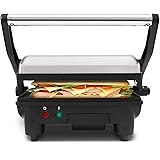 Elite Platinum by Maxi-Matic EPN-2976 Electric Panini Press & Contact, Gourmet Sandwich Maker, Opens Flat 180-Degree Indoor G