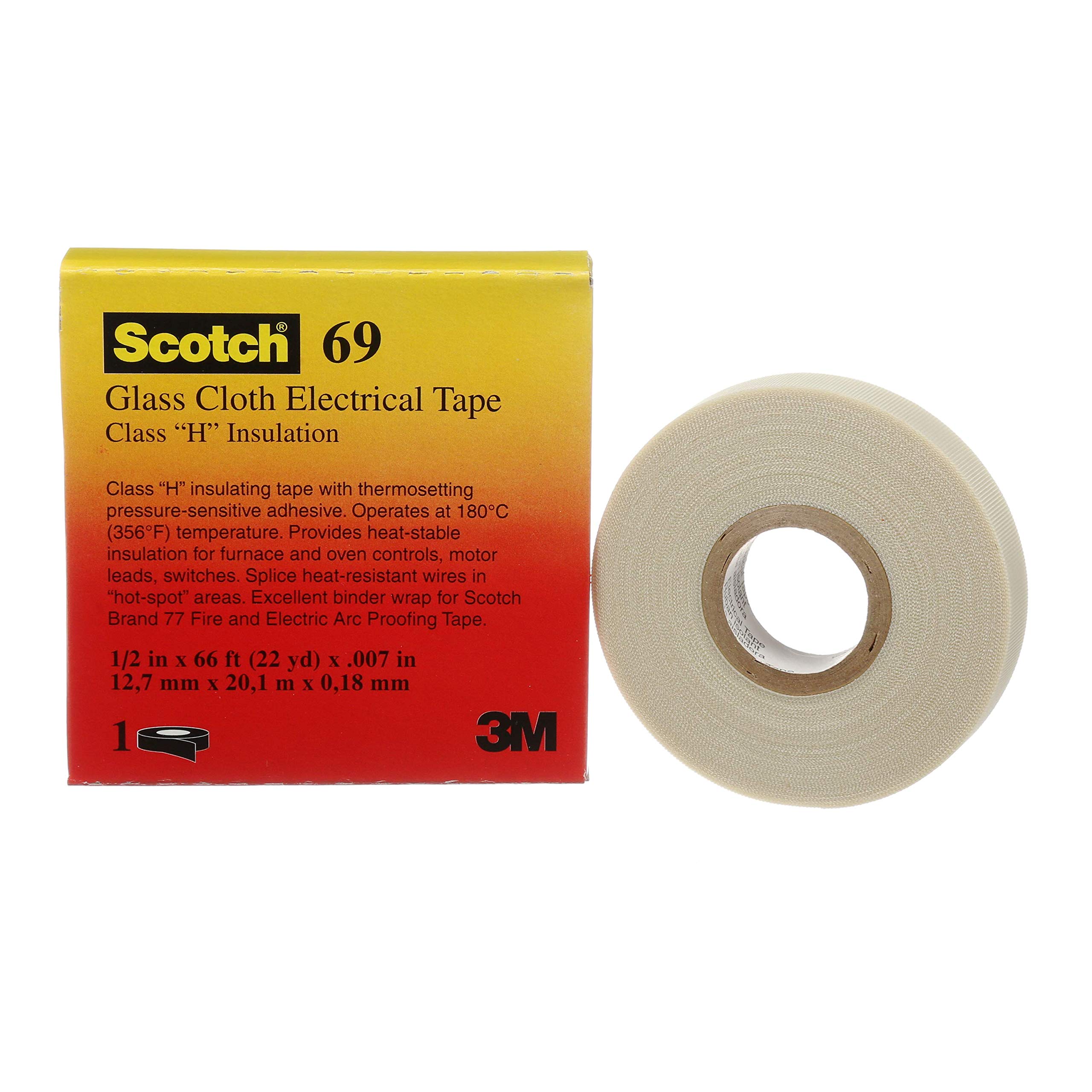 3M 691/2"X66' Electrical 50010083 Scotch Glass Cloth Electrical