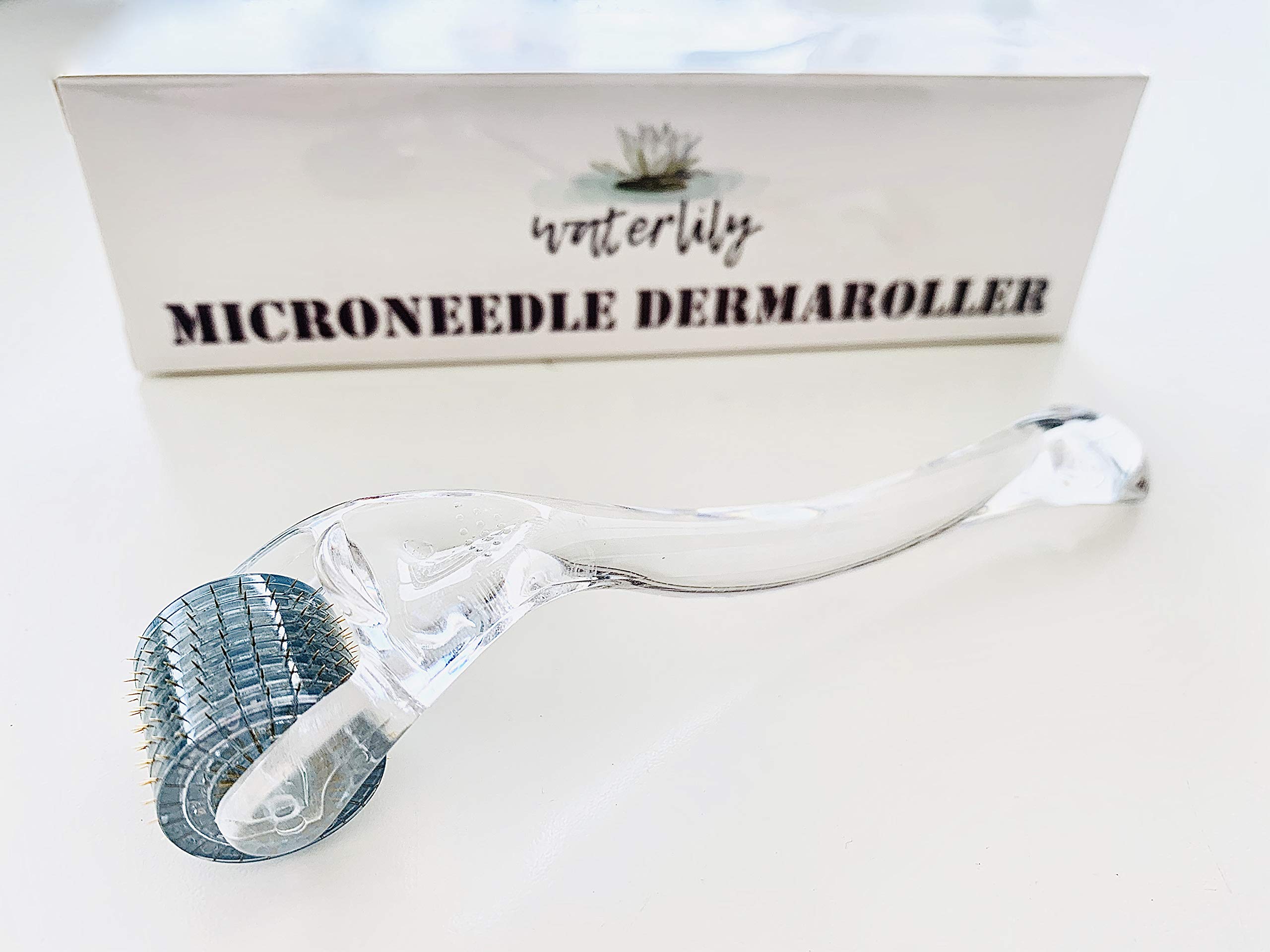 Derma Roller 1 mm 192 real individual needles for face hair growth beard skin care titanium microneedle antiaging