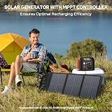 SinKeu Portable Power Station 300W 296Wh Solar Generator 230V AC USB view 4